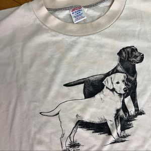 Labrador T-shirt 1986. Tagged Jerzees size large fits medium single stitch